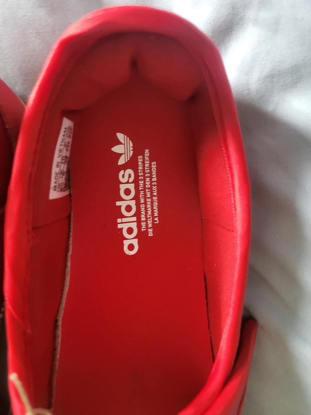 Adidas Womens Red Mary Jane Sneakers Size 6 1/2 Style# JQ6446 - Picture 5 of 7